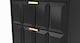 image 9 of Metro 5 Drawer Tall Bedside Cabinet in Deep Black & Black Matt (Ready Assembled) | Black | Deep Black & Black Matt