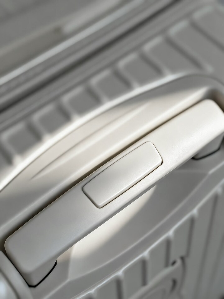image 1 of Lightweight Hard Shell Carry-On Suitcase with Cupholder,Durable 4-Wheel Travel Luggage with Hook