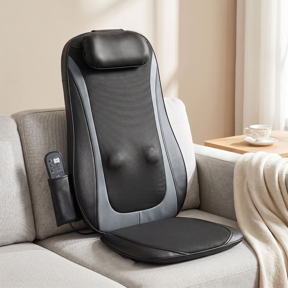 image 1 of HOMCOM Back Massager with Heat, Deep Tissue Massage Chair for Home Office