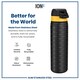 image 5 of Leak Proof Slim Water Bottle, Stainless Steel, NFL, 600ml (20oz) | Black | NFL Steelers | One Size