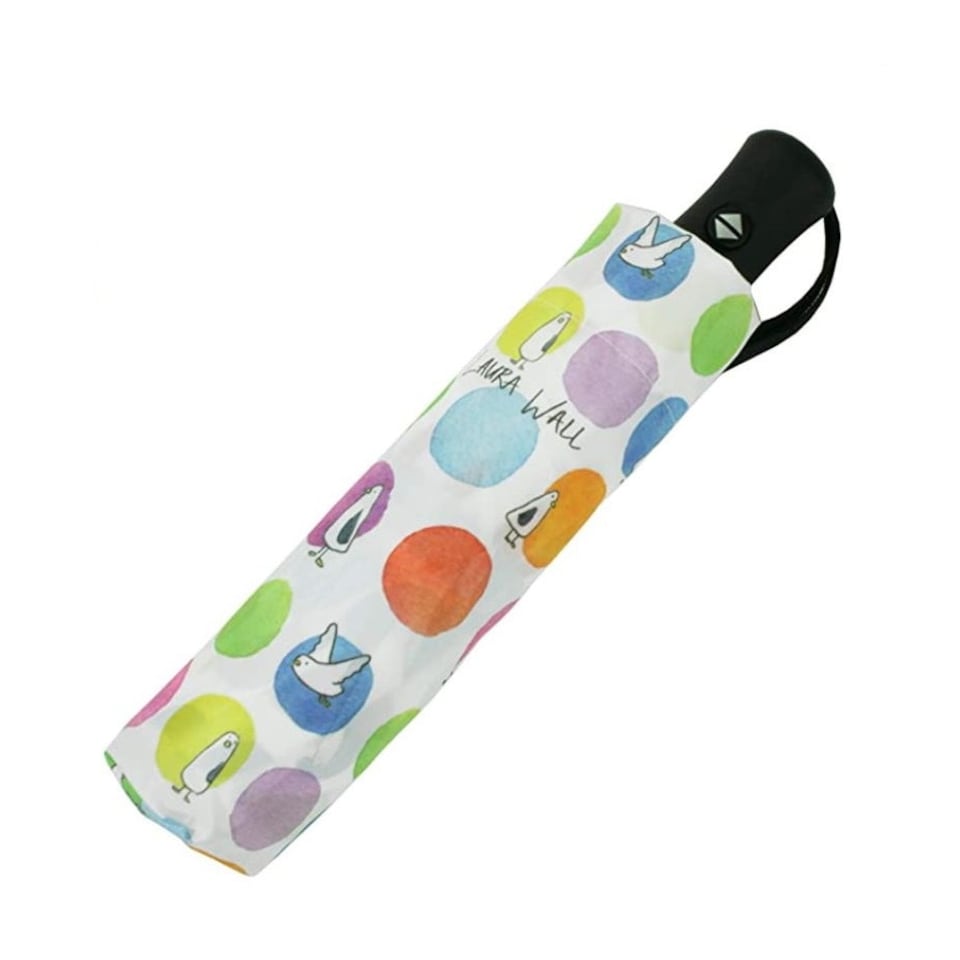 image 1 of Laura Wall Folding Umbrella Automatic Telescopic Dots | Multi | Canopy: 98cm