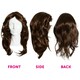 image 7 of 70s Flick Wig – Brown Retro Fancy Dress Hairpiece for Disco & Vintage Costumes Brown | One Size
