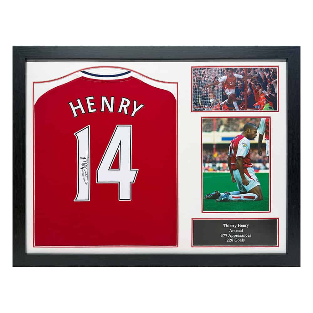 Thierry Henry signed Arsenal 14 shirt with COA