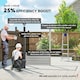 image 3 of Outsunny 8 x 4FT Metal Garden Storage Shed with Double Doors and Vents