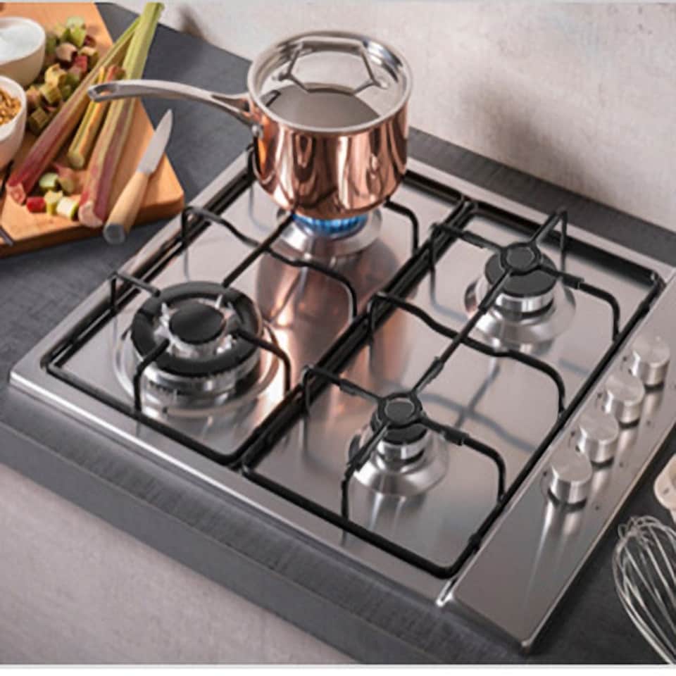 image 1 of SPARES2GO Universal Gas Hob Ceramic Pan Support Moka Trivet Stand (Small 130mm) Black