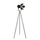 image 2 of Spectre Black Spotlight Tripod Floor Lamp Black