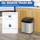 image 6 of HOMCOM 20L LUXURY Automatic Sensor Dustbin Kitchen Waste Bin Rubbish Trashcan Auto Dustbin Stainless Steel with Bucket | Chrome | 1