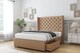 image 4 of Sloomy Dior Latte Dumfries Divan Bed Base No Drawers With 54 Inch Wingback Headboard | Brown | Latte | Small Single | 1