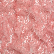 Minerva Core Range Pink Corded Lace Fabric for Bridal, Dressmaking, 146cm / 57" Wide - per metre