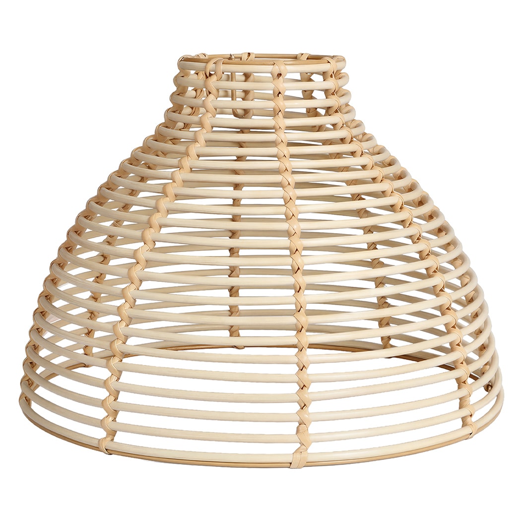 Emitto Ceiling Light Shade Wicker Basket Plastic Lampshade Pendant 2PCS in Beige