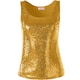 image 4 of Sleeveless Sequin Top - Women's | Gold | gold | L | 1