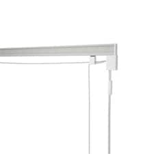 115cm Corded Roman Blind Kit (210cm Drop) White | White