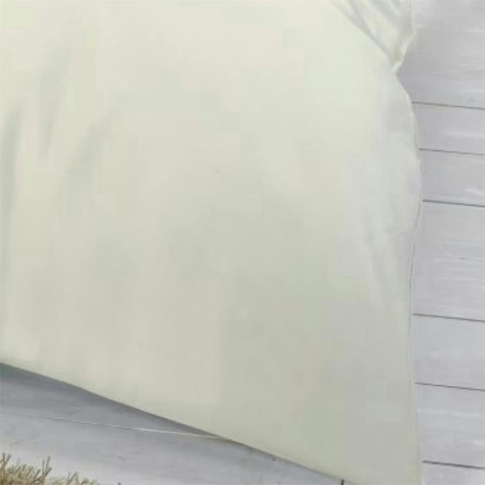 image 1 of Egyptian Cotton 16" Fitted Sheet 200 Thread Count Light - Cream - Single