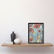 image 2 of Poppy Flowers Modern Folk Art Quirky Living Room Black Framed Wall Art Print A4