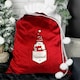 image 6 of Personalised Gonk Family Red Christmas Sack - Female