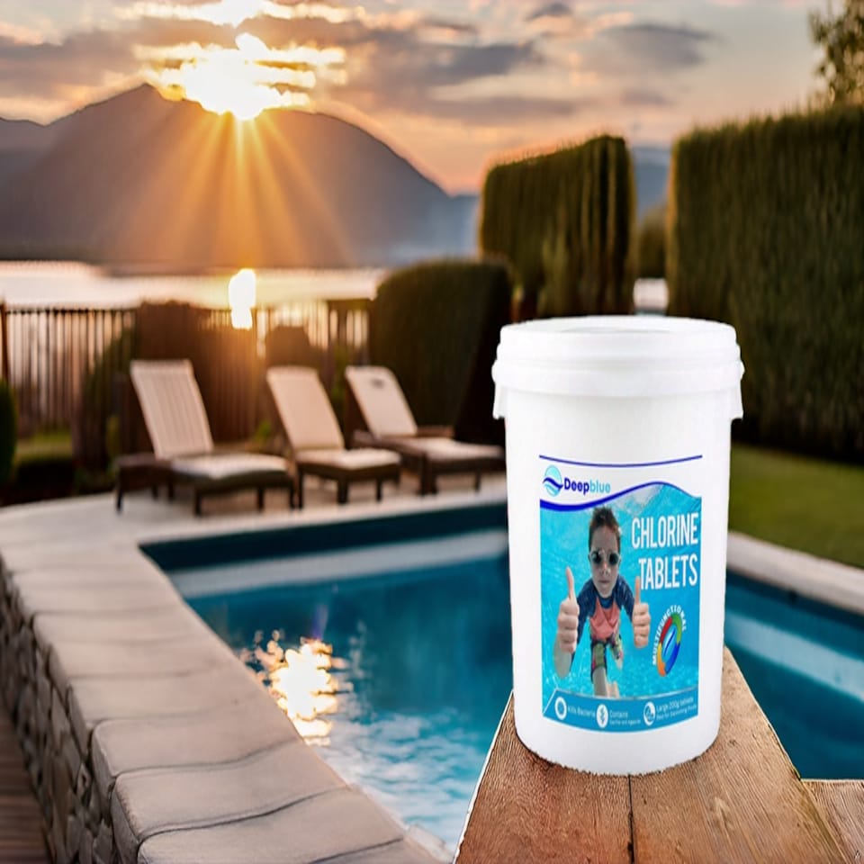 image 1 of Deep Blue Pro - Multifunctional 200g Chlorine Tablets 2 kg Long lasting stabilised clarifier algae inhibitor