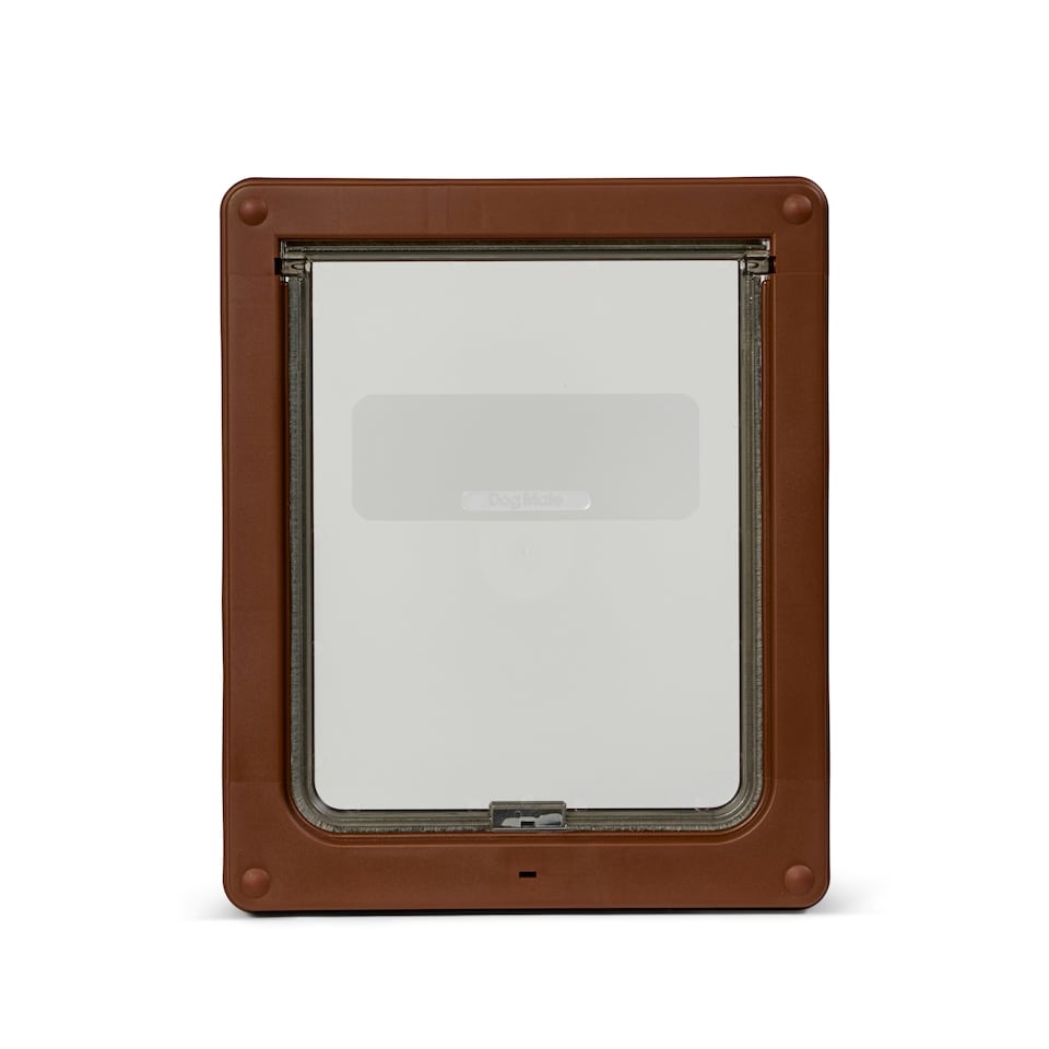 image 1 of Dog Mate Medium Dog Door – Brown (215B)