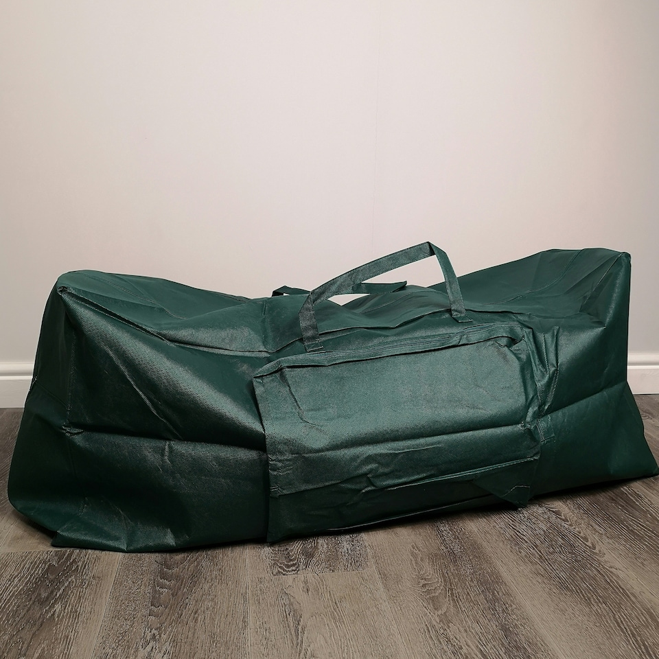 image 1 of 1.2m Green Christmas Tree Storage Bag with Zip and Carry Handle