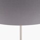 image 4 of Brushed Silver and Steel Grey Floor Lamp