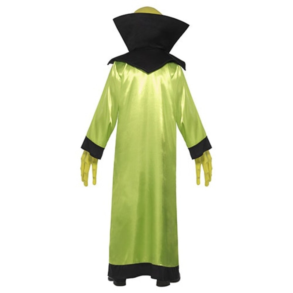 image 1 of Alien Lord Electric Green Fancy Dress Costume Unisex Adult Medium