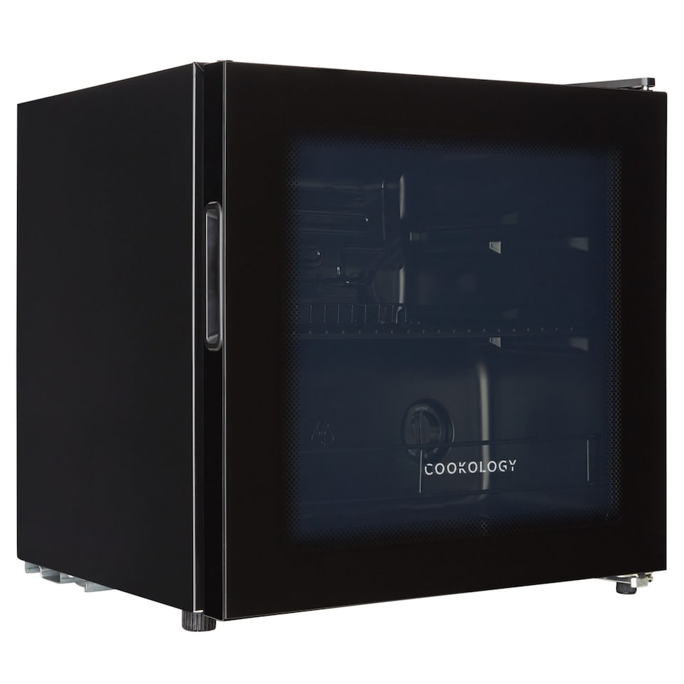 image 1 of Cookology BC46BK Tabletop Drinks Cooler, Black, 43L, 40 Can Capacity, Removable Shelves, Adjustable Temp