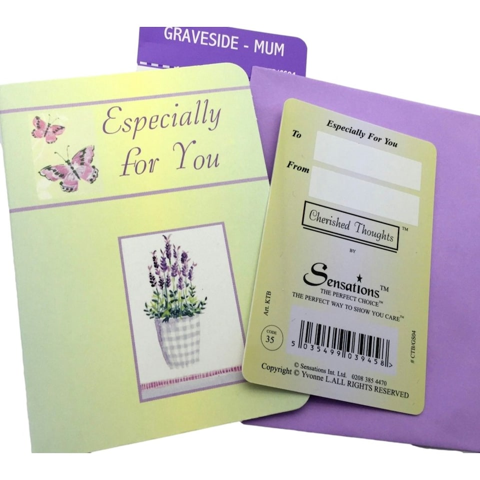 image 1 of For My Mum In Loving Memory...Wallet Card (Sentimental Keepsake Wallet / Purse Card)