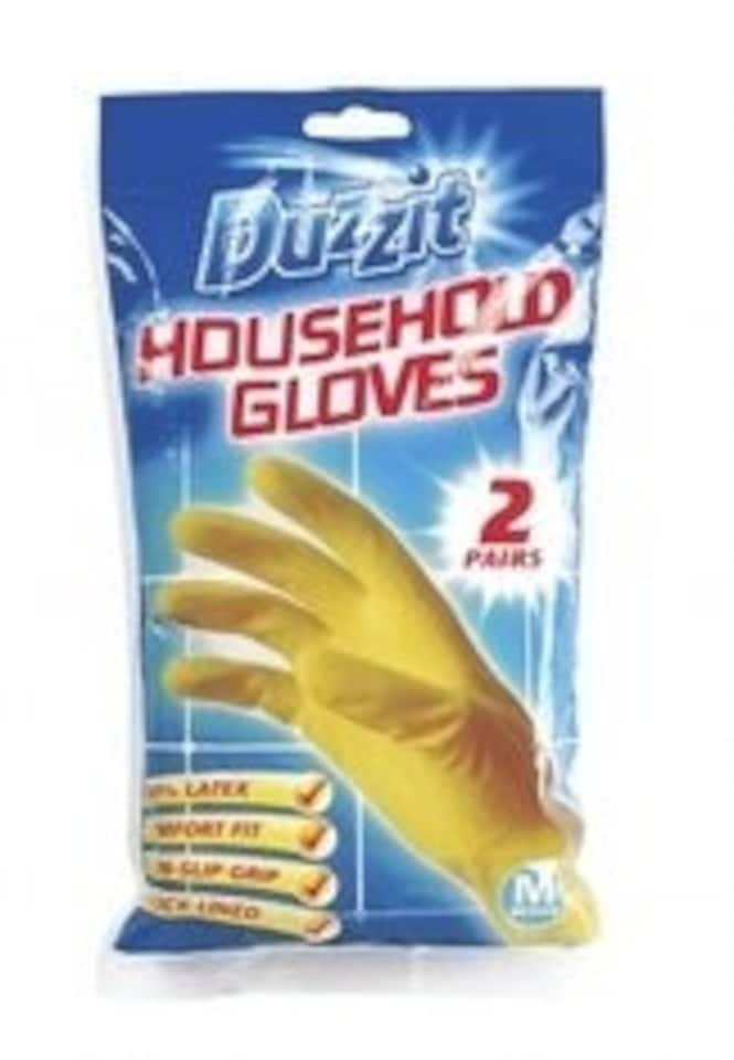 image 1 of Duzzit Household Gloves 2 Pack Medium