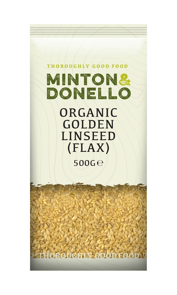 image 1 of Minton & Donello Organic Golden Linseed Flax 6 x 500g