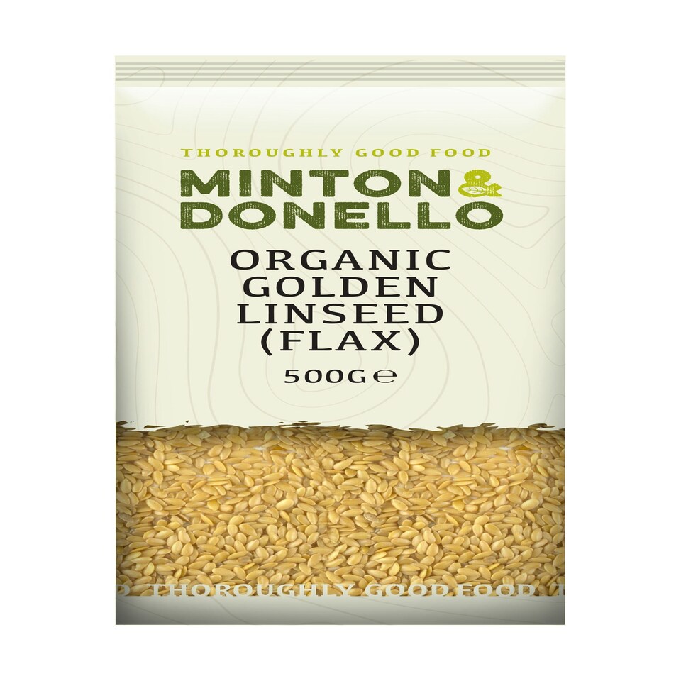 image 1 of Minton & Donello Organic Golden Linseed Flax 6 x 500g
