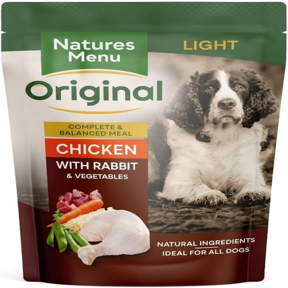 image 1 of Natures Menu Dog Food Pouch Light Chicken with Rabbit (8 x 300g)
