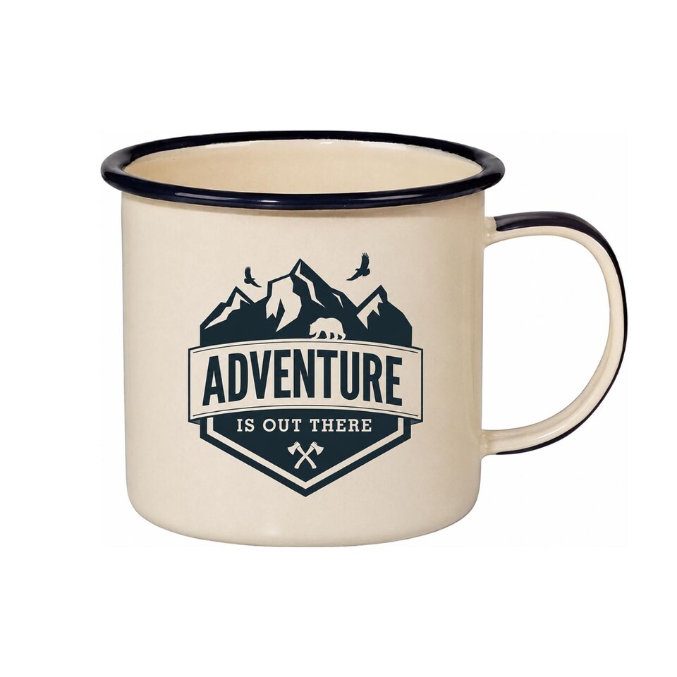 image 1 of Wayfarer's Campfire Enamel Mug Cream 354ml