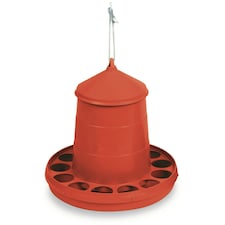Gaun Plastic Poultry Feeder - Red - 4kg