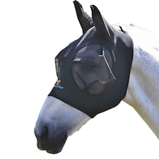Shires Stretch Horse Fly Mask | Black | Jet Black | Small Pony | 1