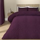 image 1 of OHS Geometric Ultra Soft Seersucker Duvet Cover Set Red | Wine | Single