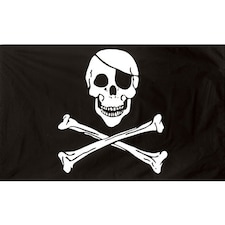 Pirate Jolly Roger Flag 5 x 3 ft