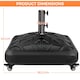image 4 of Yaheetech 37L Capacity Fillable Rolling Patio Umbrella Base-Black | Black | Black | 1