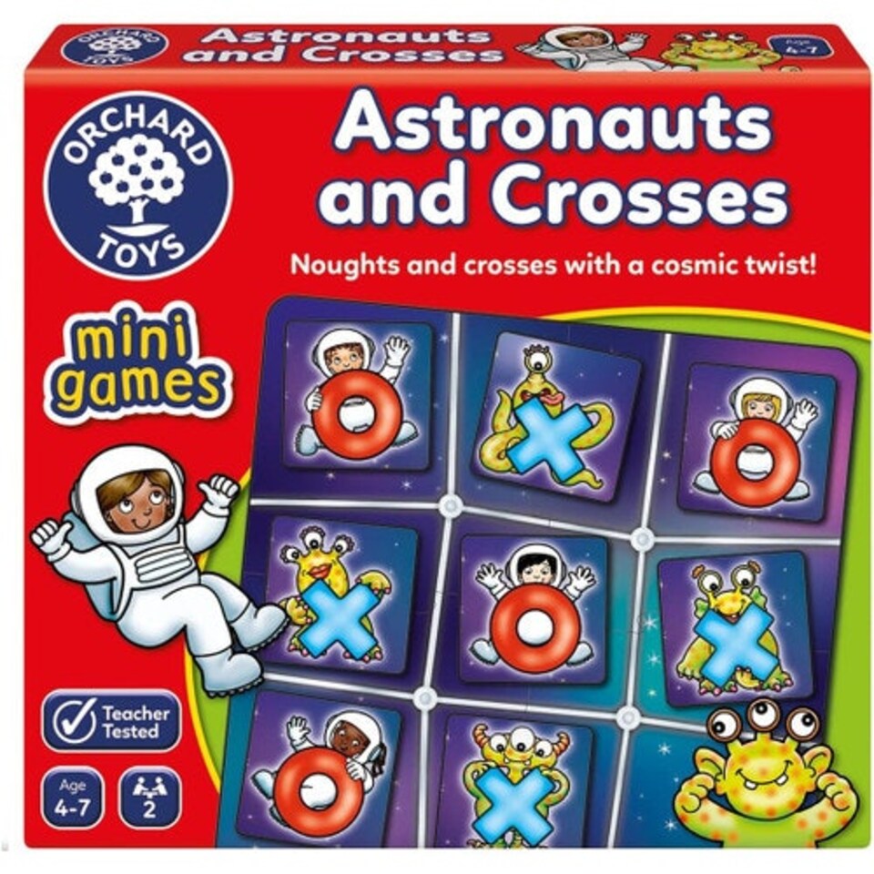 image 1 of Orchard Toys Mini Game Astronauts And Crosses Game