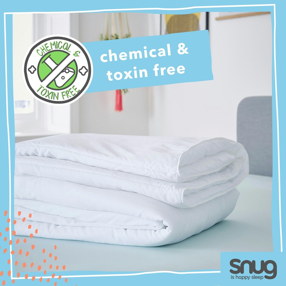 image 1 of Snug Chill Out 4.5 Tog Duvet and Pillow Pair Bundle Set White | Double with Pillow Pair