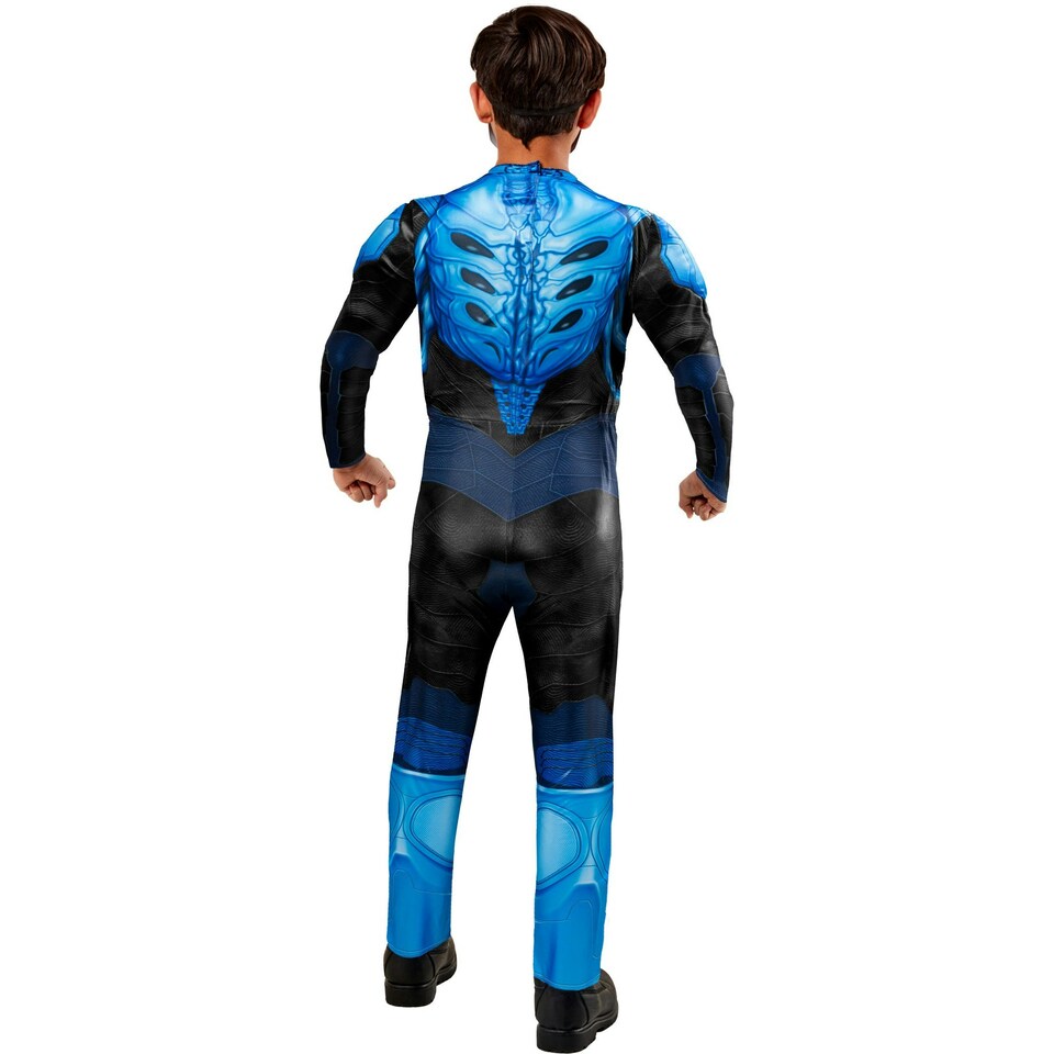 image 1 of Blue Beetle Childrens/Kids Deluxe Costume Set - Blue/Black - 11-13 Years 11