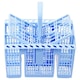image 7 of SPARES2GO Cutlery Basket Cage for Sharp Dishwasher (Blue, 220 x 208 x 160mm)