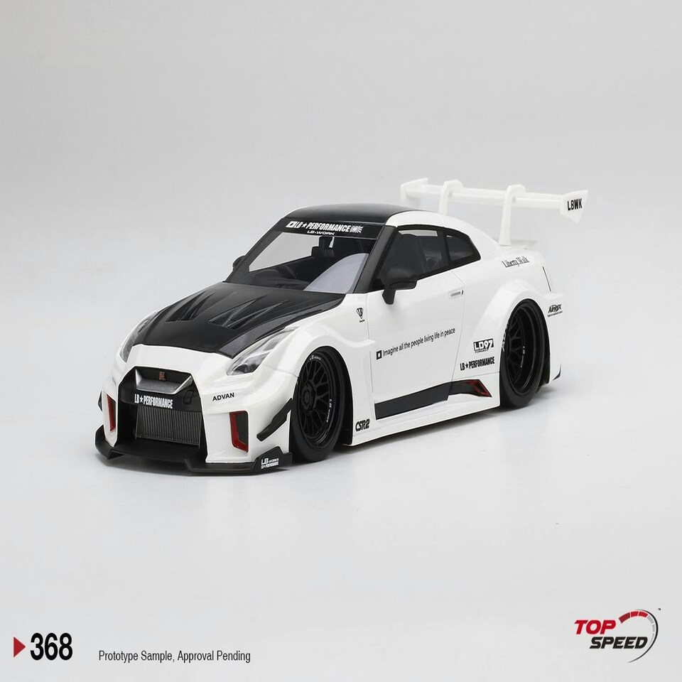 image 1 of Nissan LB-Silhouette Works GT 35GT-RR Ver.2 White 1:18 Scale TSM TS0368
