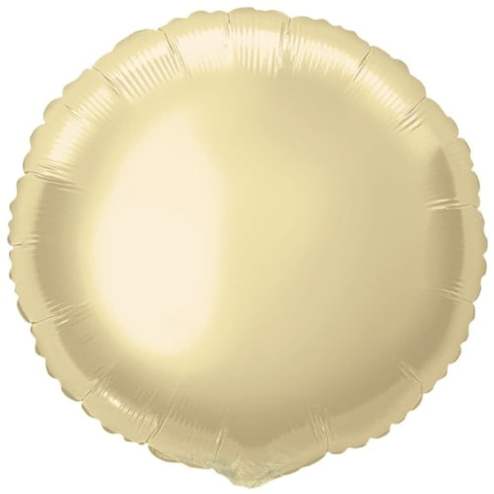 image 1 of Soft Gold Round Foil Helium Balloon 46cm / 18 in | Gold