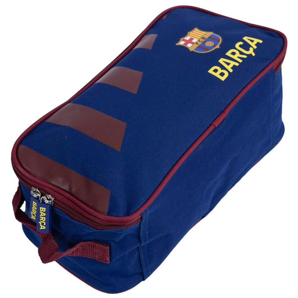 image 1 of FC Barcelona Stripe Boot Bag - Burgundy/Navy Blue - One Size | Blue | One Size