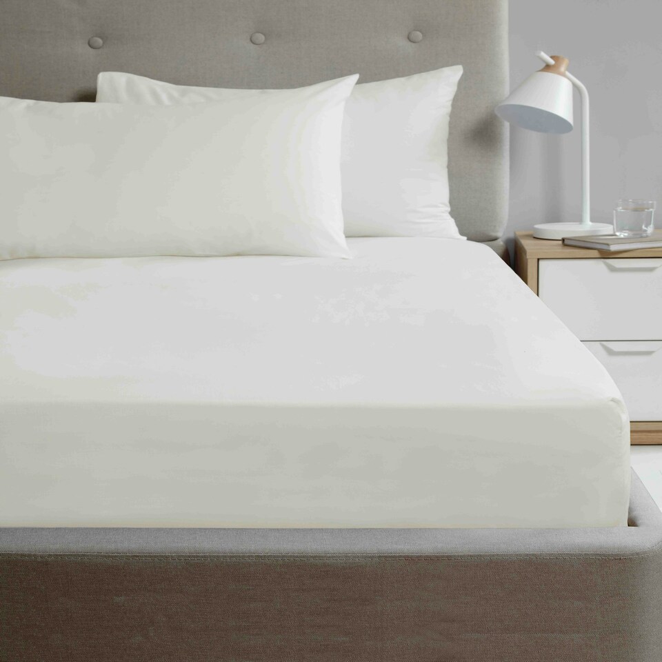 image 1 of So Soft Microfibre 180 Thread Count Sheet Set Cream | Single