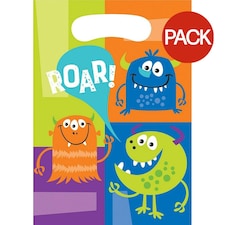 Creative Party Roar! Monster Party Bags (Pack of 8) - Multicoloured - One Size