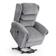 image 1 of Belvoir Grey Fabric Dual Motor Mobility Rise Recliner Chair | Grey | Grey | One Size