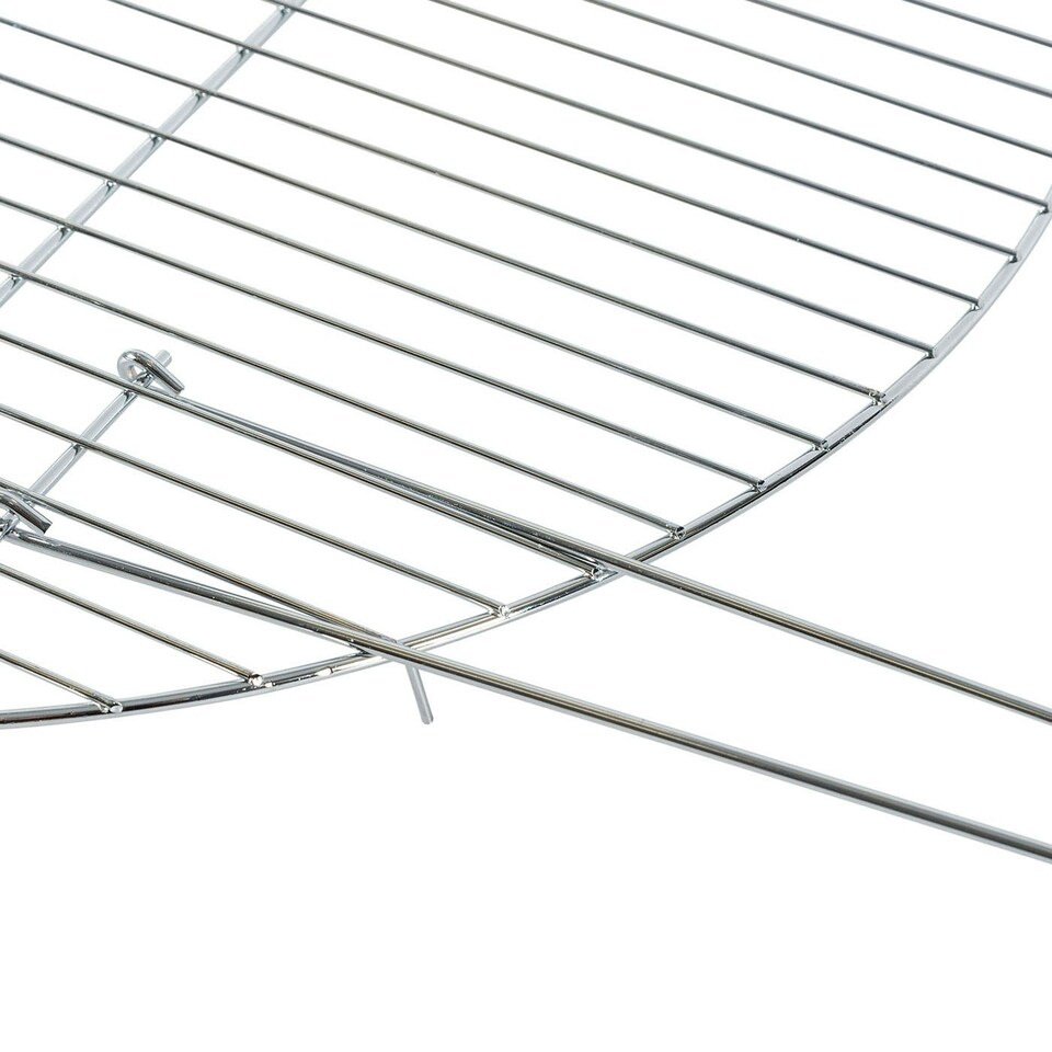 image 1 of Homescapes Metal BBQ Grill for Fire Bowl with Handles