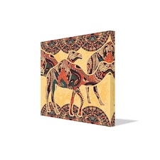 Camel decorated with oriental canvas print (Canvas Print) 56cm x 56cm