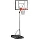 image 1 of HOMCOM Basketball Hoop 255-305cm Height Adjustable Stand w/ Wheels