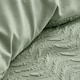 image 4 of Catherine Lansfield Heatset Wave King Duvet Set Mint Green Green | King